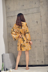 Vintage Abstract Printed Short Pajamas